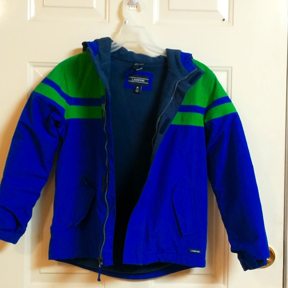 Lands and boys size medium 10-12 squall jacket fleece lined